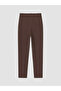 Lcw Modest Brown High Waist Slim Fit Women's Trousers - 6