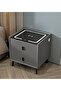 Smart Nightstand with Wireless Charging Station, LED Light & USB Port, Modern 2‑Drawer Bedside Cabinet, Storage Side Table for Bedroom Home Furniture - 6