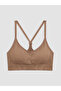 Seray New Season Pink Non-Wired Non-Padded Plain Sports Bra