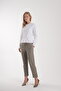 Women's Plaid Trousers with Pockets - 5