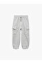 Cargo Pocket Elastic Waistband Straight-Leg Jogger Sweatpants