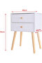 Nightstand for Bedroom,Small Night Stand Modern Bedside Tables with Drawer,Narrow Side Table with Open Storage Shel,End Table for Bedroom/Living Room/Dorm - 8