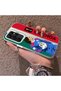 Samsung Galaxy S22 Ultra Compatible Hard Acrylic Back Silicone Edge Lens Protection Star Football Player Case - 3