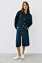 Boxy kesim denim ince ceket - 3