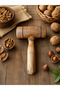 Handmade Small Wooden Pestle Olive Walnut Nutcracker