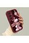 Samsung Galaxy A24 Compatible Shock-Absorbing Silicone Case with Lots of Flowers and Vintage Roses Printed on It