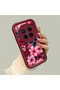 Vivo X300 Pro Compatible Pink Ground Vivid Color Flower Pattern Shock Resistant Silicone Case