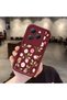 Infinix Hot 40/40 Pro Compatible Soft Silicone Case with Burgundy Background Rose Flower Pattern - 2