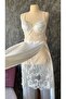 Specially Designed Embroidered Lace Detailed 2-Piece Long Dressing Gown (Boxed) - 3