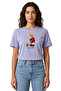 Women's Blue Be Kind Teddy Bear Printed T-Shirt 100% Cotton Comfortable Fit