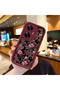 Realme C55 Compatible Stylish Burgundy Frame Nostalgic Peony Pattern Daily Use Protective Case - 2