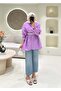 Oversize Tencel Shirt Lilac - 3