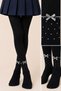 Girls' Bowknot Pantyhose Back to School - 3