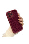 Samsung Galaxy A15 4G/5G Compatible High Quality Bordeaux Leopard Print Soft Silicone Protective Case - 6
