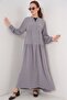 Bdart Patterned V-Neck Long Dress