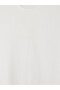 Vizyon New Season White Crew Neck 100% Cotton Women's T-Shirt - 6