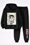 Jennie from Blackpink Printed 3-Yarn Quality Sweatshirt and Sweatpants Kids' Top-Bottom Set