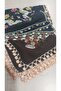 100 X 100 Cotton Crochet 2 Pieces Embroidered Dowry Blanket - 2