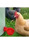 8 chicken waterers with drill bit, red. - 2