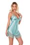 Lace Detailed Satin Strap Soft Textured Nightgown - 2