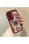 Samsung Galaxy S24 Fe Compatible Retro Ethnic Floral Print Shock-Absorbing Daily Protective Case