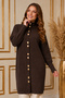 Buttoned Beard Cardigan N3265 Brown