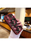 Realme C55 Compatible Stylish Burgundy Frame Nostalgic Peony Pattern Daily Use Protective Case - 5