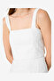 Women's Summer White Svea Floral Eyelet Top - 6