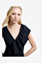 Women's Black Era Poplin Mini Dress - 5