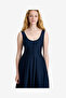 Women's Marine Cotton Sateen Midi Dress - 2