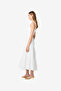 Women's Summer White Svea Flrl Eyelt Tier Maxi Skrt - 3