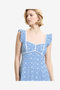 Women's Chambray Blue Tamara Broderie Midi Dress - 4