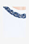 Women's Linen White Aliyana Jersey Ss Tee - 5