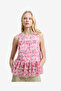 Women's Pink Multi Vanessa Mesh Top