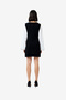 Women's Black- Summer White Maxime Knit Shirting Mini Dress - 4