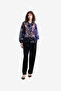 Women's Navy Multi Clara Emina Bow Tie Shirt - 2