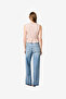 Women's Petit Ging Almnd Nde Rhodes Pop Ginghm Fltr Slv Top - 5