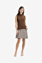 Women's Andie Textured Sleeveless Brown Top - 2