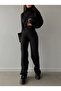Women's Black Finger Hole Knit Set