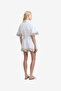 Women's Alissa Cotton Embroidered Trim White Shorts - 2