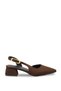 Iohsevel Women's Heeled Shoes 0012124 Matte Brown - 5
