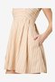 Women's Sandlot Stripe Aspen Linen Babydoll Mini Dress - 6