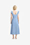Women's Chambray Blue Tamara Broderie Midi Dress - 3