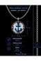 Stainless Titanium Steel Marine Design Navy Blue Anchor Necklace - 4