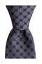 Black Geometric Patterned Gray Tie – 8 cm Wide - 6