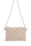 Stylish Quilted Stitched Clutch Women's Crossbody Bag Monaco Cream - 5