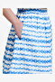 Women's True Blue Structured Taffeta Midi Skirt - 8