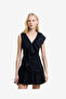 Women's Black Era Poplin Mini Dress