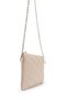 Stylish Quilted Stitched Clutch Women's Crossbody Bag Monaco Cream - 6