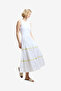 Women's Kayle Mix Tiered Ric Rac White Midi Dress - 2